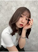 黒髪/クラゲヘアー/オリーブグレー/小顔/ココアベージュ/渋谷