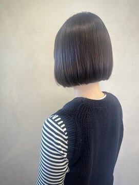 【shima】冬に似合う黒髪ボブ/ストレートボブ