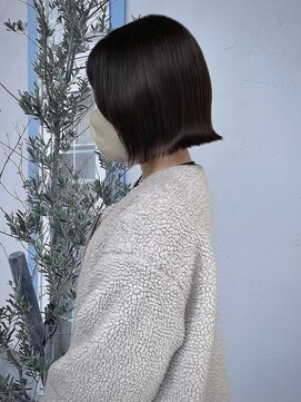 ジュエ ヘアー デザイン(Jue hair design) ミニボブ/透明感カラー/ベージュ/ブラウン/30代/知立/西三河