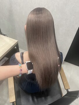 ロウル 池袋(LOWRL) ミルクティーブロンド/ダークブルー/デジタルパーマ/池袋