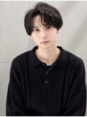 センターパート_韓国ヘア_シャドウパーマ_メンズ