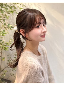 ベル 新宿(Belle) 1人1人に合わせる小顔ヘア 顔まわりカット新宿 レイヤーカット