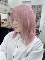 ミラ 新宿(MILA)&nbsp;ブリーチダブルカラー/ハイトーン顔周りレイヤーカット/新宿