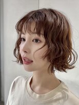 メゾンアクア 表参道(Maison ACQUA)&nbsp;切りっぱなしボブレイヤーボブ似合わせ小顔前髪縮毛矯正/表参道