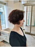 ショートパーマ/エレガント/ボリュームパーマ/40代/50代/60代
