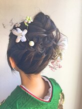 ブラウンヘアー(BROWN HAIR) 結婚式、パーティーお呼ばれヘアセット◆◇