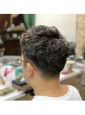 ビジネスマン向けパーマ 武蔵新城美容室EGOメンズカット松波光男