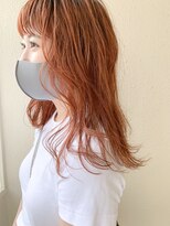 メロウマン(mellowman) オレンジベージュ/ブリーチオンカラー/オレンジピンク