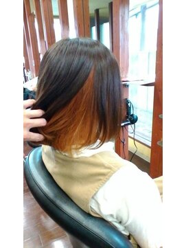 アリエス美容室南富山店 ボブスタイル×インナーカラー