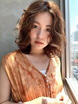 レア 中野(Le'a) Le'a中野　MISAKI【ラフウェーブセミディニュアンスカラー】