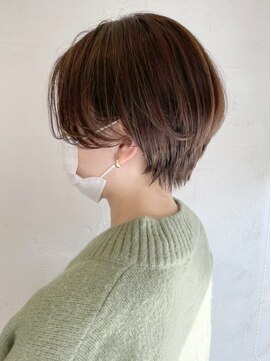 アイティー バイ アルバム 中野店(IT by ALBUM) グレージュカラーレイヤーカットオリーブベージュ_ba320981