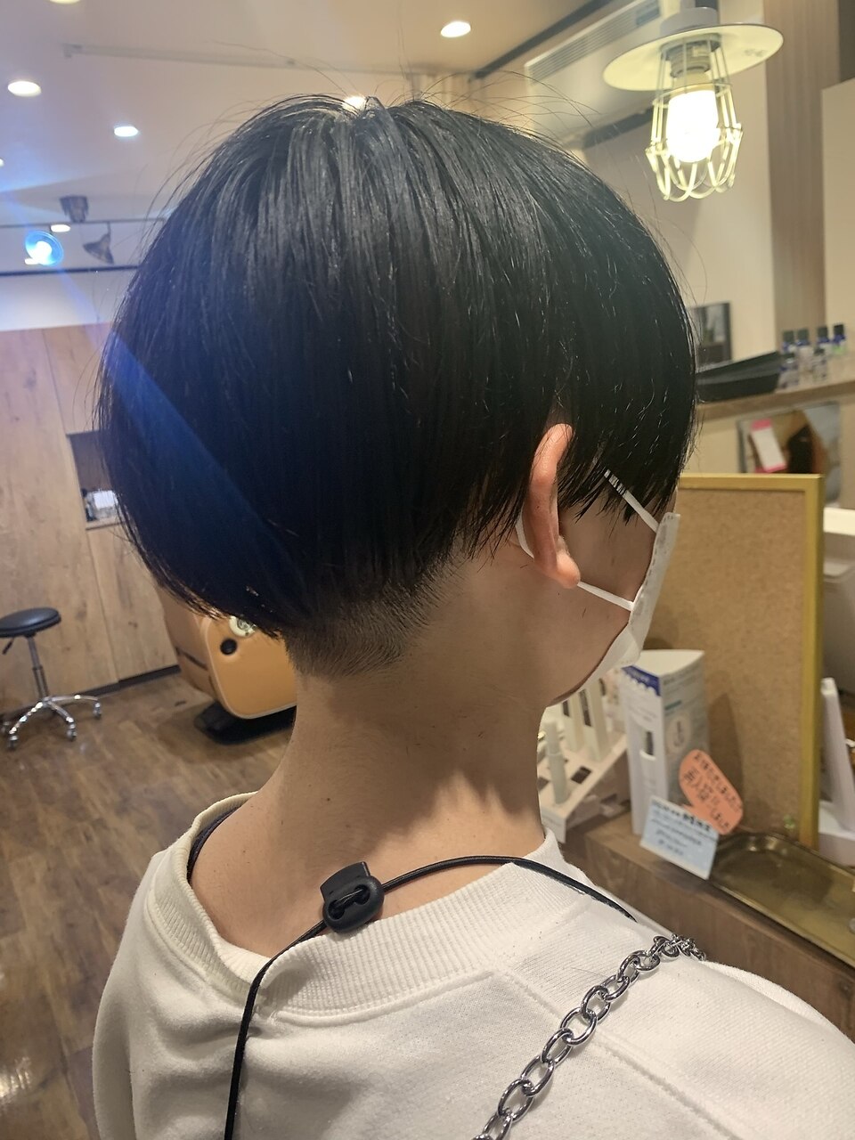 千冬風ツーブロック黒髪マッシュショートスタイル：L138908418