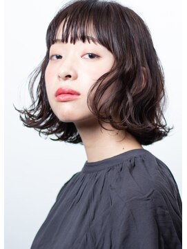 コルテヘアー(corte.hair) ベリーブルーカラーボブ