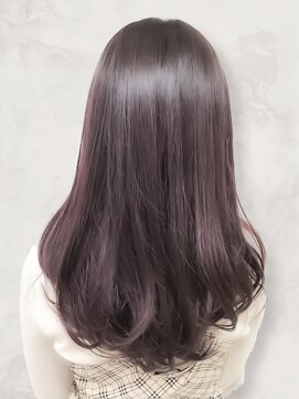 アッシュ 伊勢崎(ash) 20代30代40代ストレートピンクベージュ髪質改善艶感カラー
