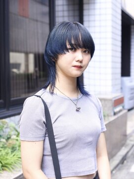 ノブレス(NOBLESSE) マッシュウルフ/ブルーカラー/nagata