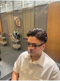 大人のかきあげオールバック