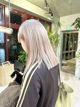 ヲタク(wotaku.) ピンクミルクティーベージュモカブラウン透明感ヘア切りっぱなし