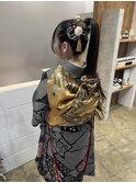 ハタチハイポニーアレンジ