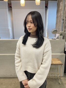 リラクオーレ 三宮 元町(LIRA CUORE) 艶髪カラー×くびれ巻き