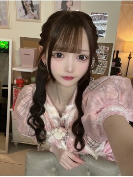 ジーナ 新宿(Zina) ハニーショコラブラウン×アイドル前髪