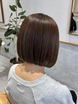 レンジヘアー(lange hair) ぷつっとボブ×アッシュブラウン