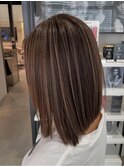ハイライトボブ/髪質改善/ミディアム/ショートボブ/ショート