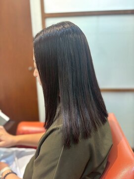 ムードコア 関内店(mu;d Coa) ミディアム スモーキーブラウン