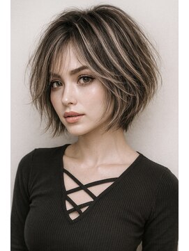 ストゥー(StueW.) コントラストハイライト63/髪質改善/バレイヤージュ/ブリーチ