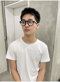 メンズカットメンズショートスパイキーショートピンパーマ渋谷