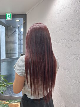 リエート 四条河原町(Lieto) 髪質改善カラーブリーチ無しダブルカラーピンク１０代２０代