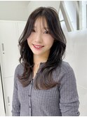 顔まわりレイヤー×ナチュラルロング