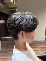 メンズココ メンズパーマ 韓国ヘア 日本橋店(MENS COCO)&nbsp;センターパート フェザーパーマ