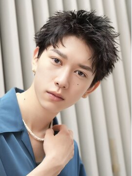 オーシャントーキョー 心斎橋(OCEAN TOKYO WEST) 刈り上げアップバングビジネスヘアスパイキーショート