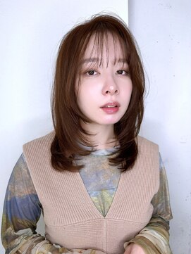 20代30代40代50代レイヤーカット/ココアベージュ