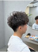【刈り上げマッシュツイスパパーマ】
