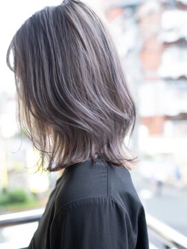 シロ(SiLO) 柔らか質感＊ラベンダーグレージュミディ