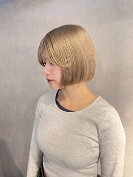 アンサム 下北沢店(UNSOME) ミルクティーベージュに盛れる顔周りカット◎
