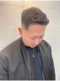 メンズカットフェードスキンフェードウェーブアップメンズパーマ