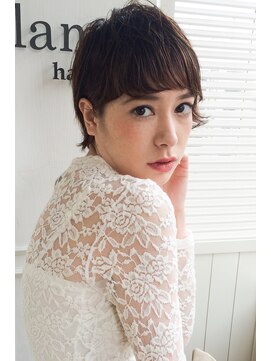 ランプ ヘアー(lamp hair) 【lamp hair 】黒髪◎外国人風ウエットキュートショート♪No.2