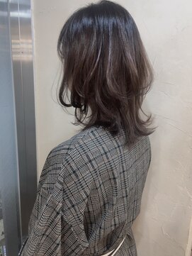 アリスバイアフロート 自由が丘(ALICe by AFLOAT) [アフロート鎌倉]大人ネイビーカラーくびれレイヤーウルフミディ