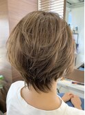 大人かわいい、ショート、レイヤー、前髪