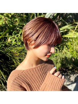 ラナ 渋谷(Lana) 【Chill】大人かわいい季節のピンクベージュクールショートボブ