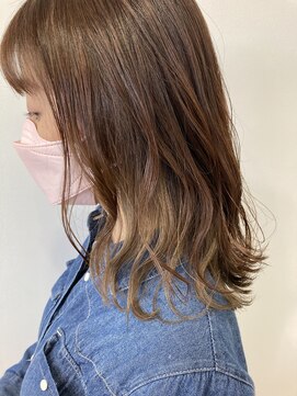 ヘッズ 本八幡店(HEADS) インナーベージュ　カーキグレージュ　大人かわいいヘア