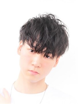 ヘアースパパズ(hairspaPAZ) ツーブロック刈り上げスパイラル波巻きパーマ メンズ/ショート