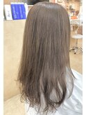 ロングローレイヤー/髪質改善/ゆる巻き/ベージュ/センターパート
