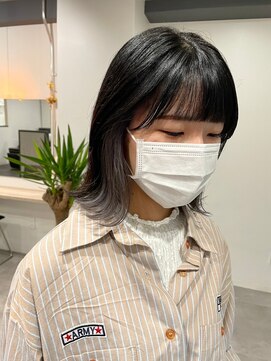 ツキ 横浜店(tuki) 20代インナーカラーケアブリーチイヤリングカラーハイライト