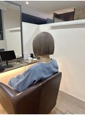 切りっぱなしボブ