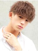 波巻きパーマメンズツイストスパイラルパーマツーブロック
