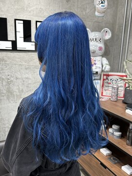 オルズ 渋谷(ALLZ) ブルーケアカラーデザインハイトーンダブルカラーケアブリーチ