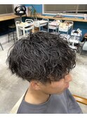 ゆるっと波巻きパーマ